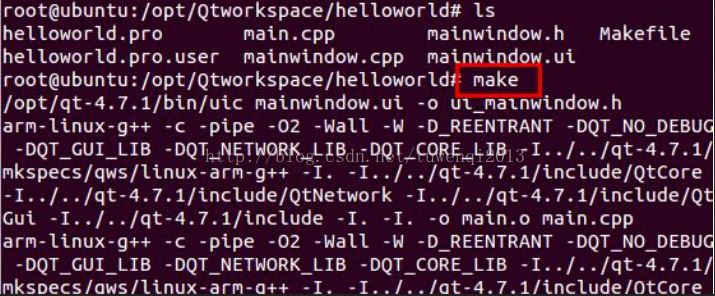 ubuntu下的qt程序移植至ARM开发板