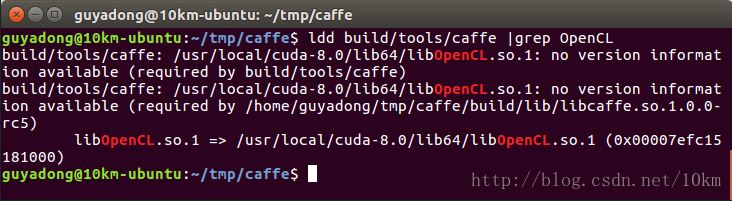ubuntu16 CUDA编译opencl caffe版本并通过mnist训练测试