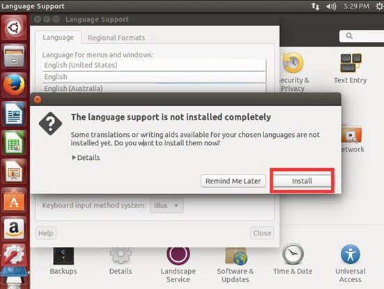 ubuntu 16.04英文版命令行安装中文语言包