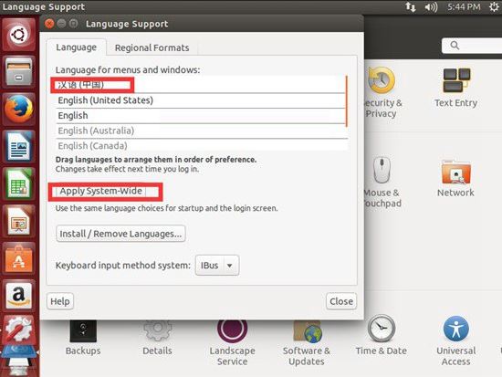 ubuntu 16.04英文版命令行安装中文语言包