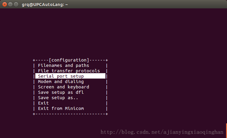 Ubuntu 14.04下超级终端Minicom连接ARM