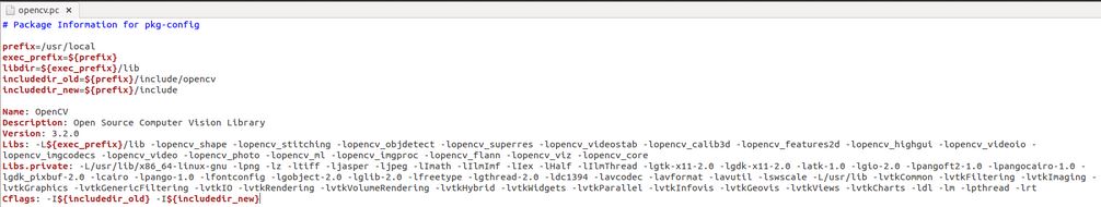 Ubuntu下程序的编译和链接过程和openCV的makefile文件