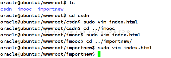 ubuntu下手动模拟DNS并配置虚拟主机及配置过程遇到的问题的解决