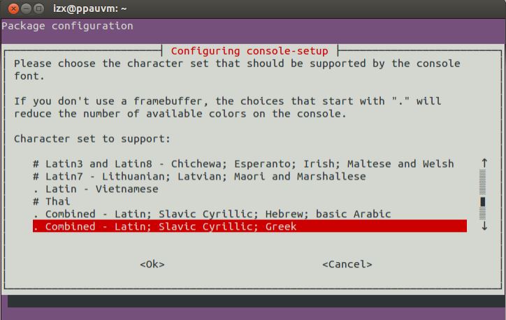 更改Ubuntu tty下字体方法