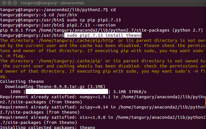Ubuntu14.04中多版本anaconda与Python及pip三者管理一些方法