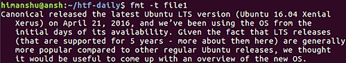 Linux的fmt命令用法与案例