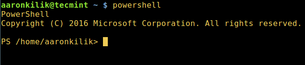在Linux系统中安装/使用PowerShell Core 6.0