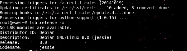 Debian Stable(wheezy 7.8)升级到最新的stable(Jessie 8.0)