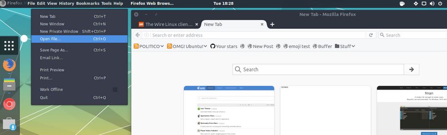GNOME Shell的全局菜单扩展正在开发中,附安装GNOME全局菜单扩展