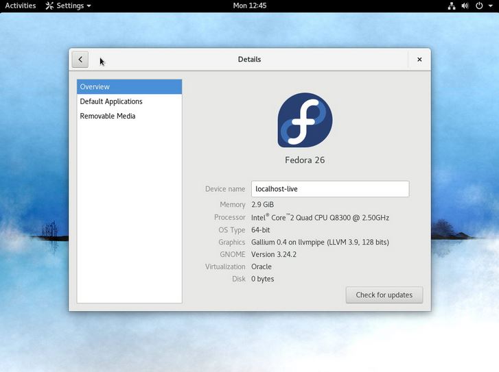 从Fedora 25升级到Fedora 26