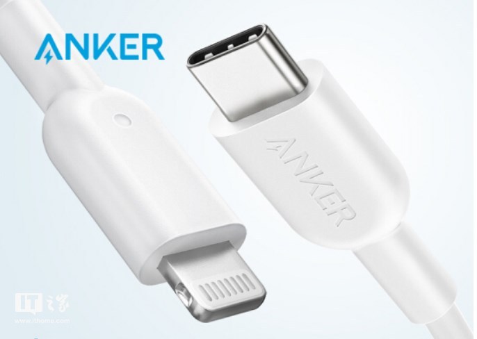 售价128元，Anker MFi认证USB-C至Lightning电源线上架