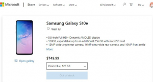 三星的新旗舰Galaxy S10系列手机在微软商店上架