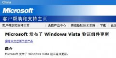微软发布Vista反盗版验证程序