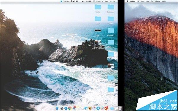 苹果MacOS系统怎么没为不同桌面设置独立壁纸?