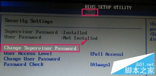 bios开机密码设置或取消教程！