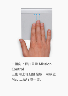 苹果笔记本触控板手势操作