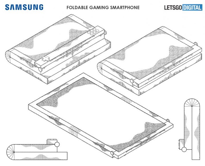 三星专利曝光：并非Galaxy Fold，全新折叠游戏手机设计