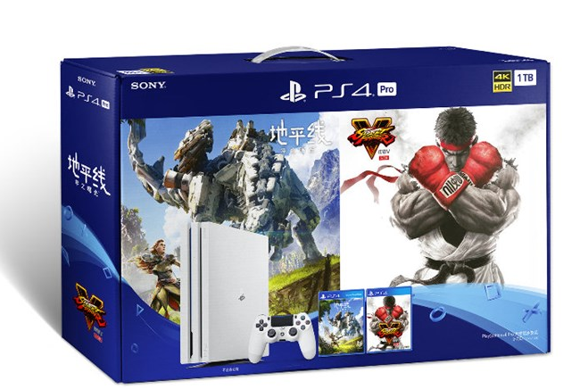 索尼PS4 Pro贺岁礼盒2799元 送《地平线零之曙光》+《街霸V》