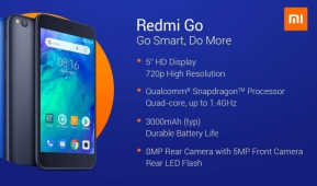 小米即将发布首款Android Go智能手机——红米Redmi Go
